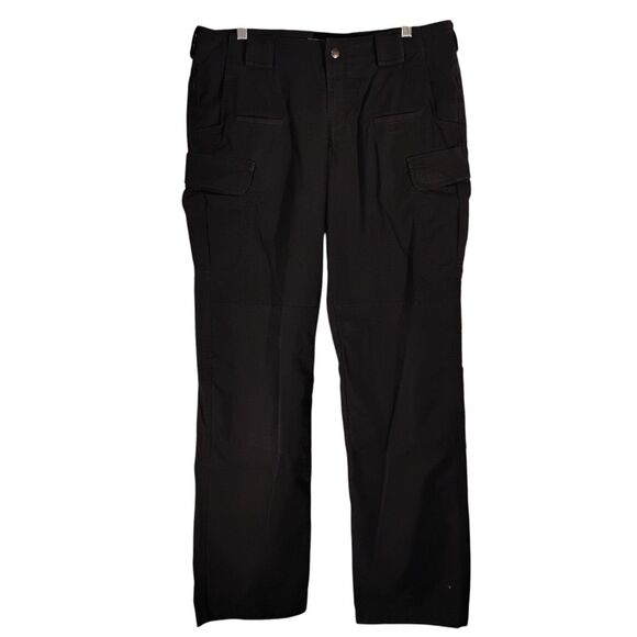 5.11 tactical cargo pants womens 14 long black ripstop straight leg relaxed fit - Picture 1 of 8